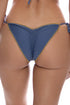 Luli Fama Luli Chic Seamless Wavy Ruched Back Brazilian Tie Side Bottom